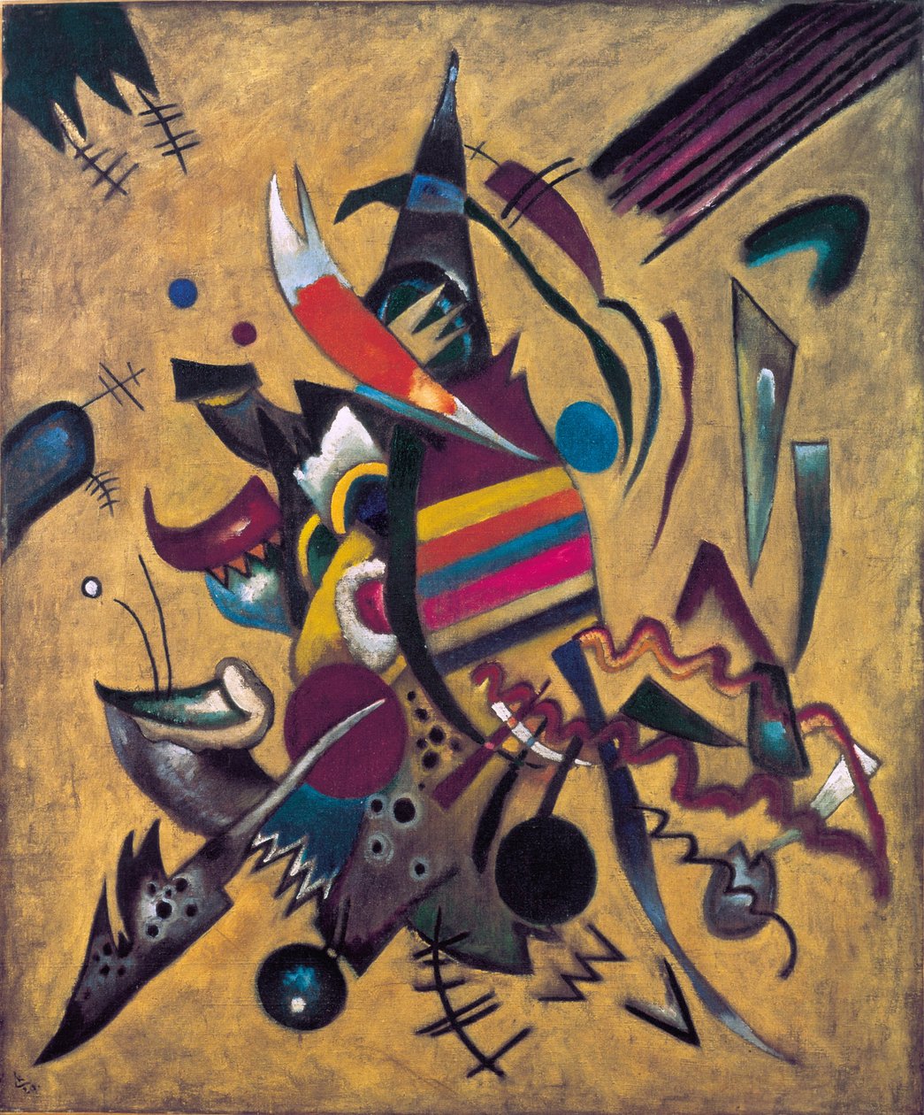 Pintura "Points" de Vassily Kandinsky (ou Wassily Kandinski ou Kandinskij) de Wassily Kandinsky