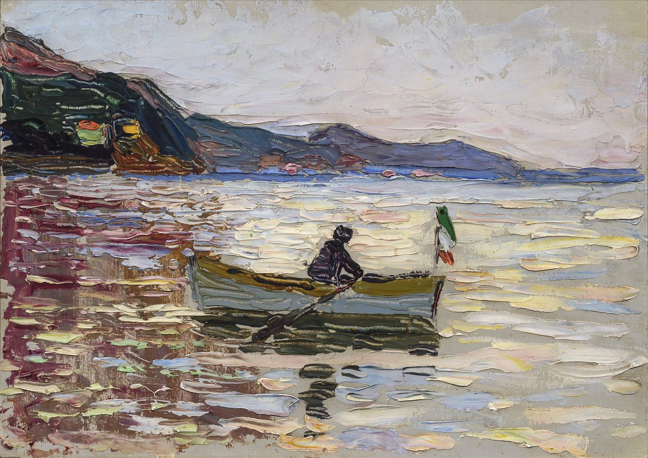 Rapallo. Barco no mar, 1906 de Wassily Kandinsky