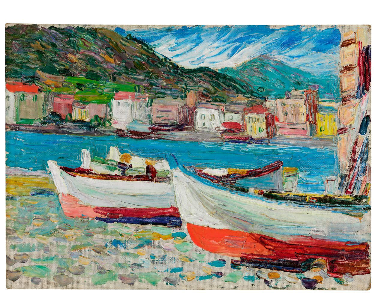 Rapallo, barcos de Wassily Kandinsky