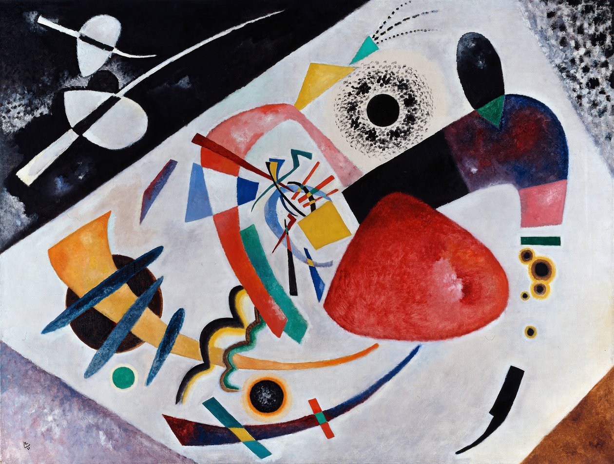 Mancha Vermelha II, 1921. de Wassily Kandinsky