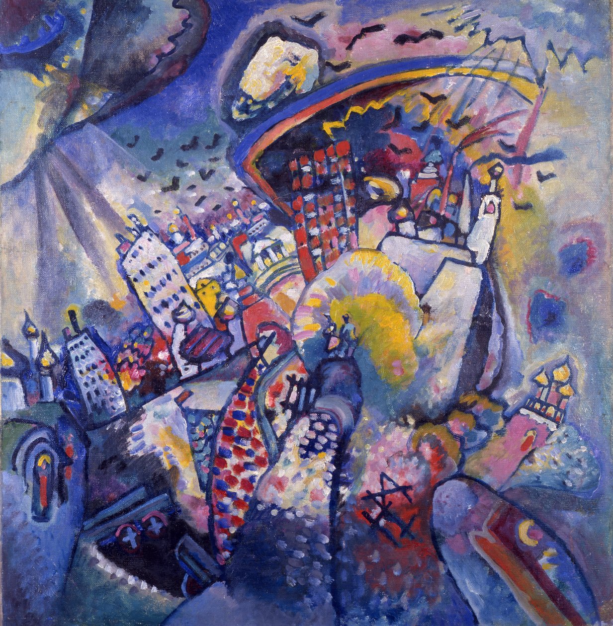 Praça Vermelha, 1916 de Wassily Kandinsky