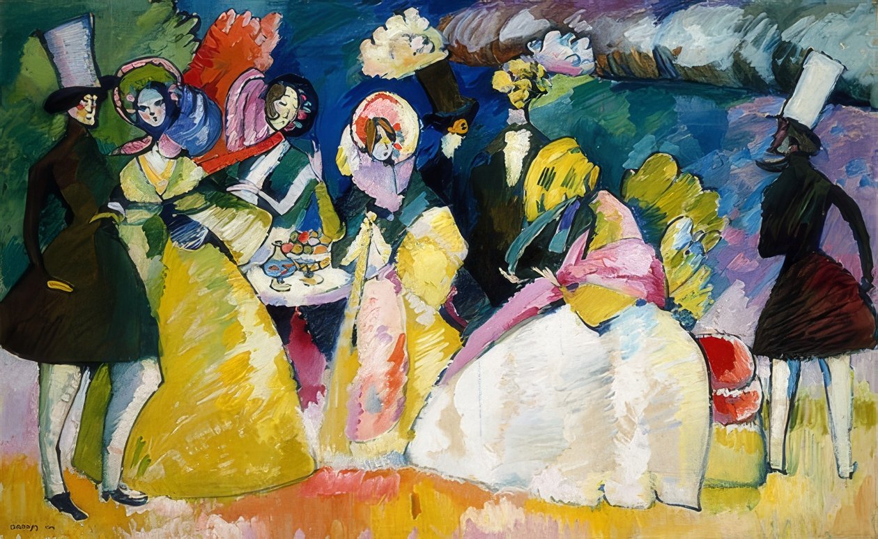 Sociedade de rock Hoop. 1909 de Wassily Kandinsky