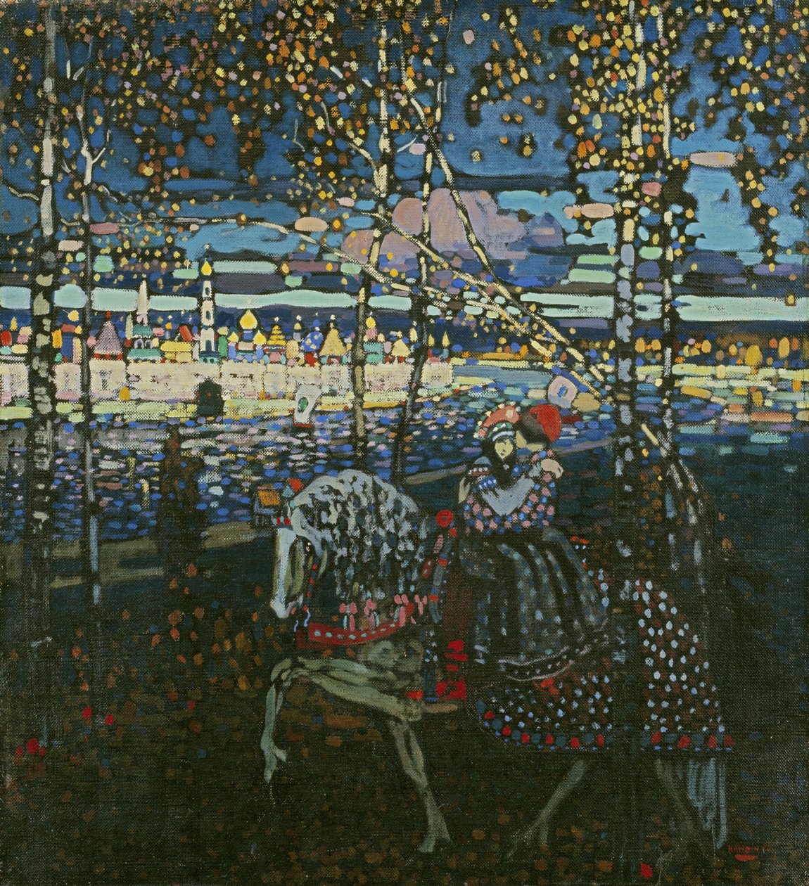 Casal de cavaleiros de Wassily Kandinsky