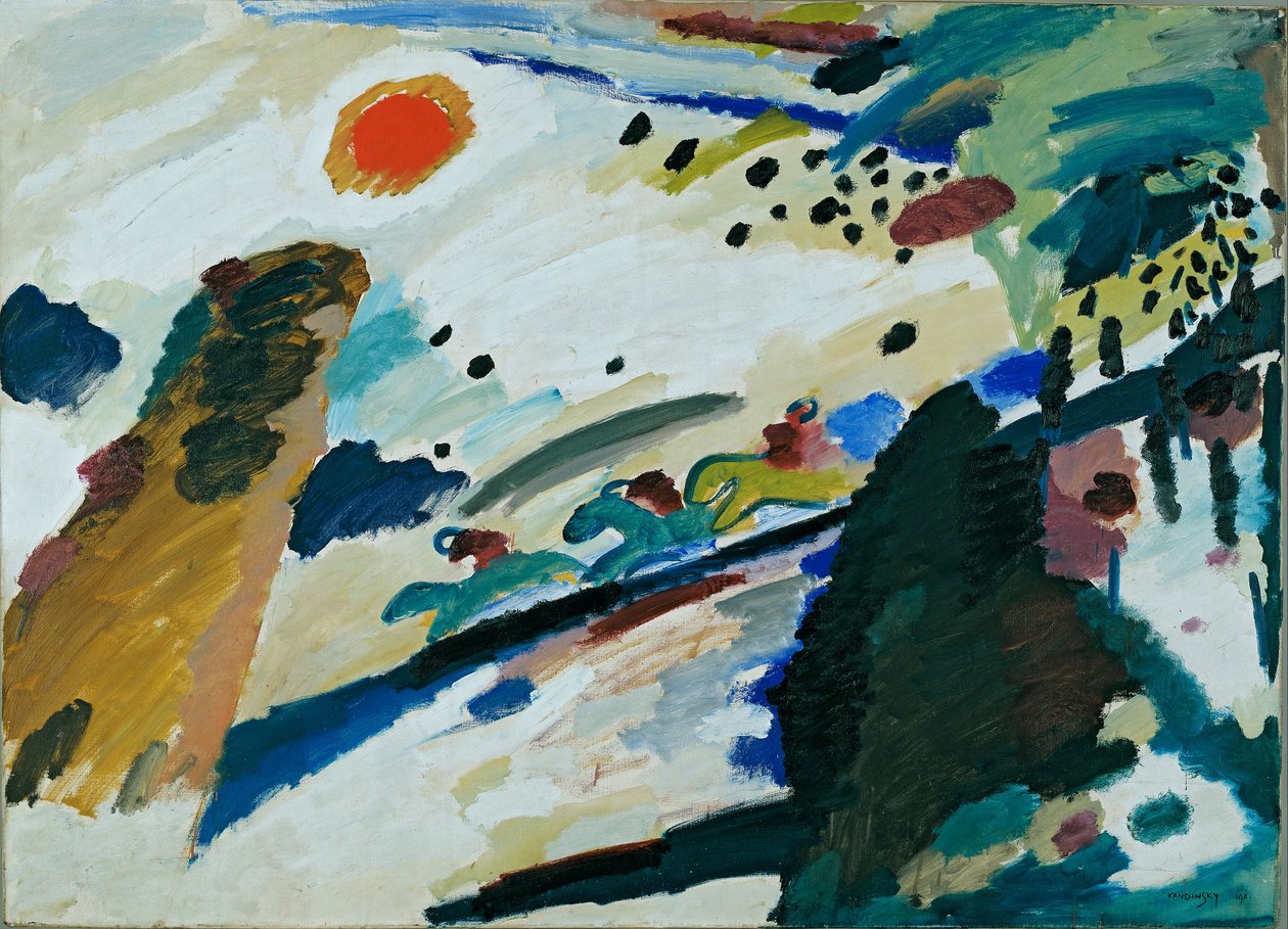 Paisagem Romântica de Wassily Kandinsky