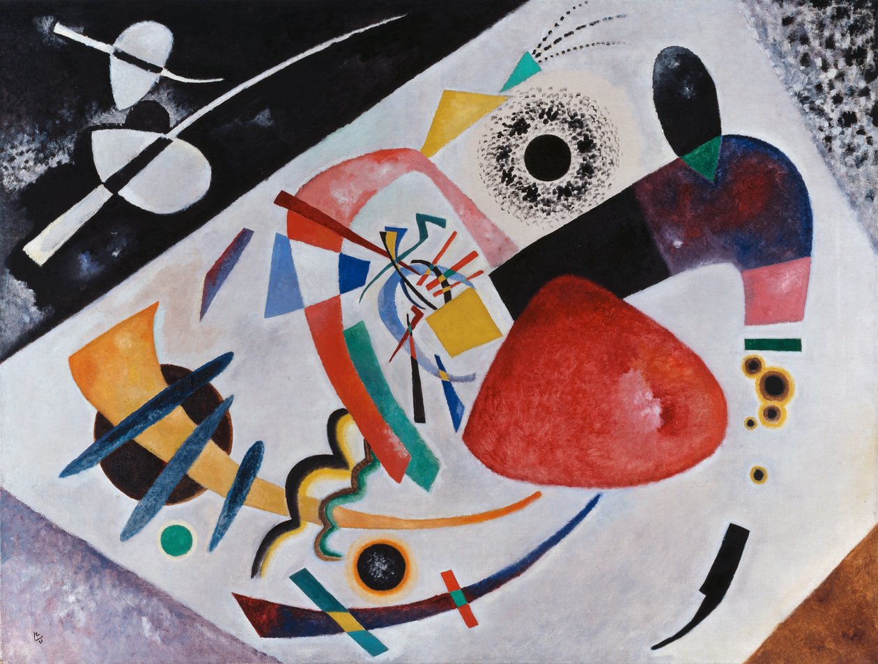 Mancha vermelha II de Wassily Kandinsky