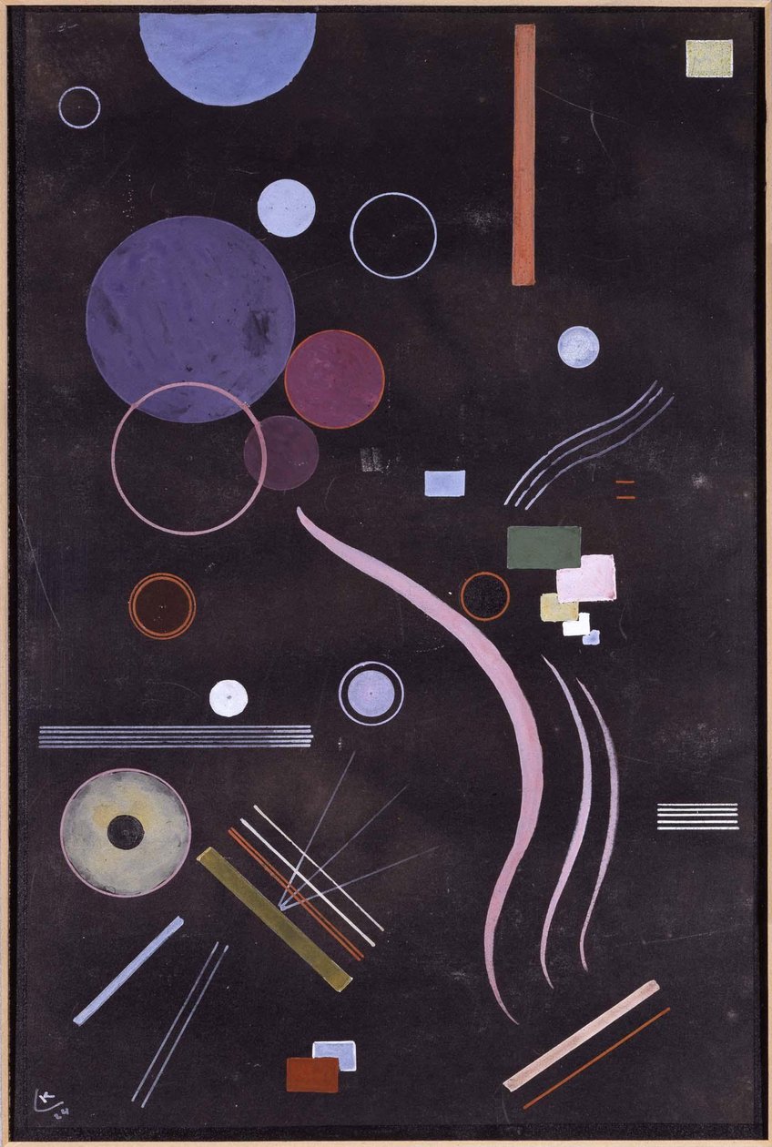 Aguarela "" Sem Título "" de Vassily Kandinsky de Wassily Kandinsky