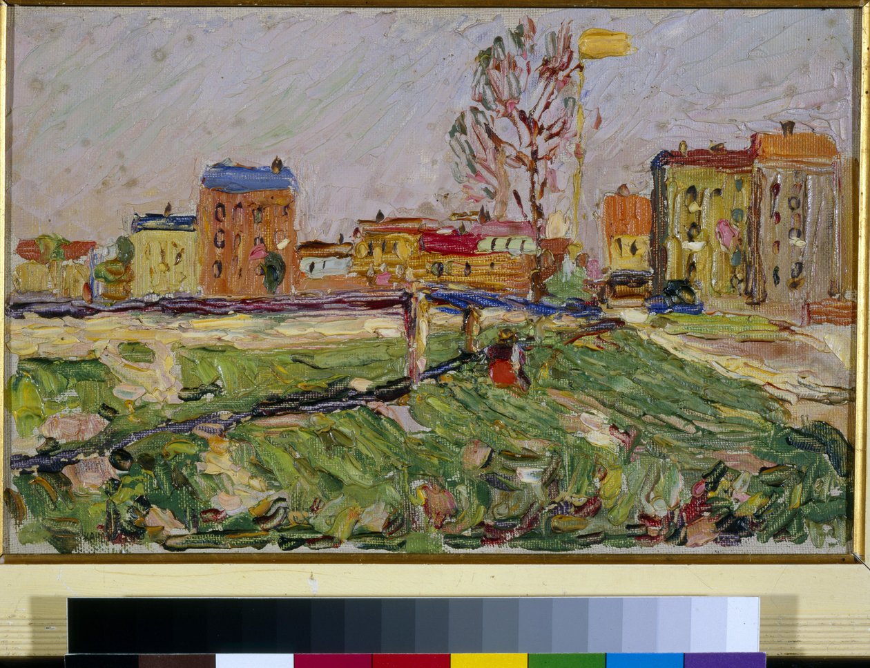 "Schwabing, Munique" Peinture de Vassily Kandinsky (ou Wassily Kandinski ou Kandinskij) de Wassily Kandinsky