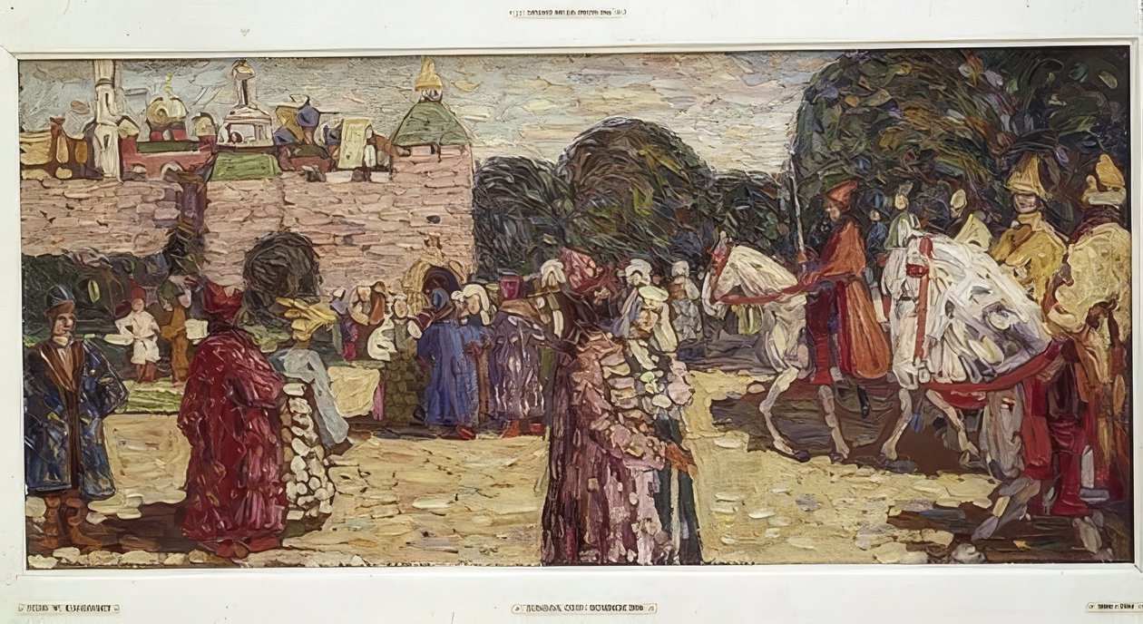 Domingo (Rússia antiga). 1904 de Wassily Kandinsky