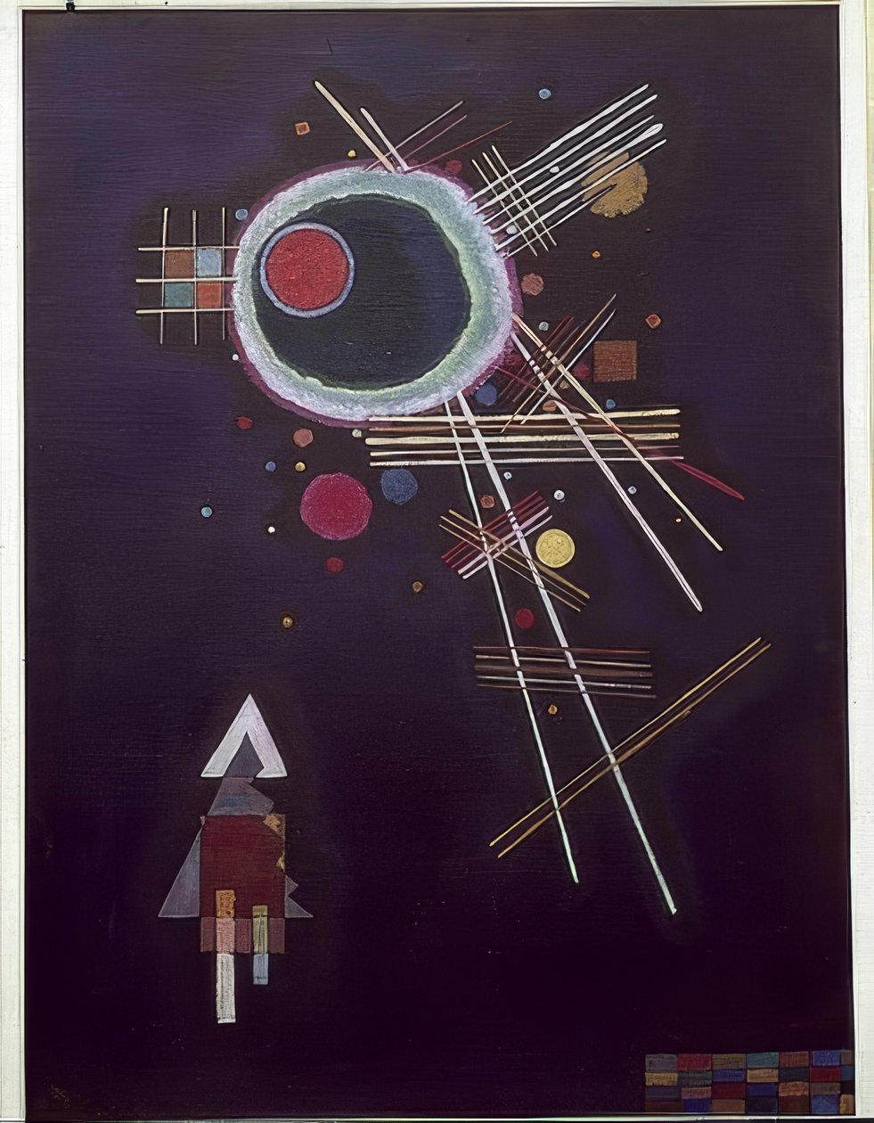 Linhas de raio. 1927 de Wassily Kandinsky