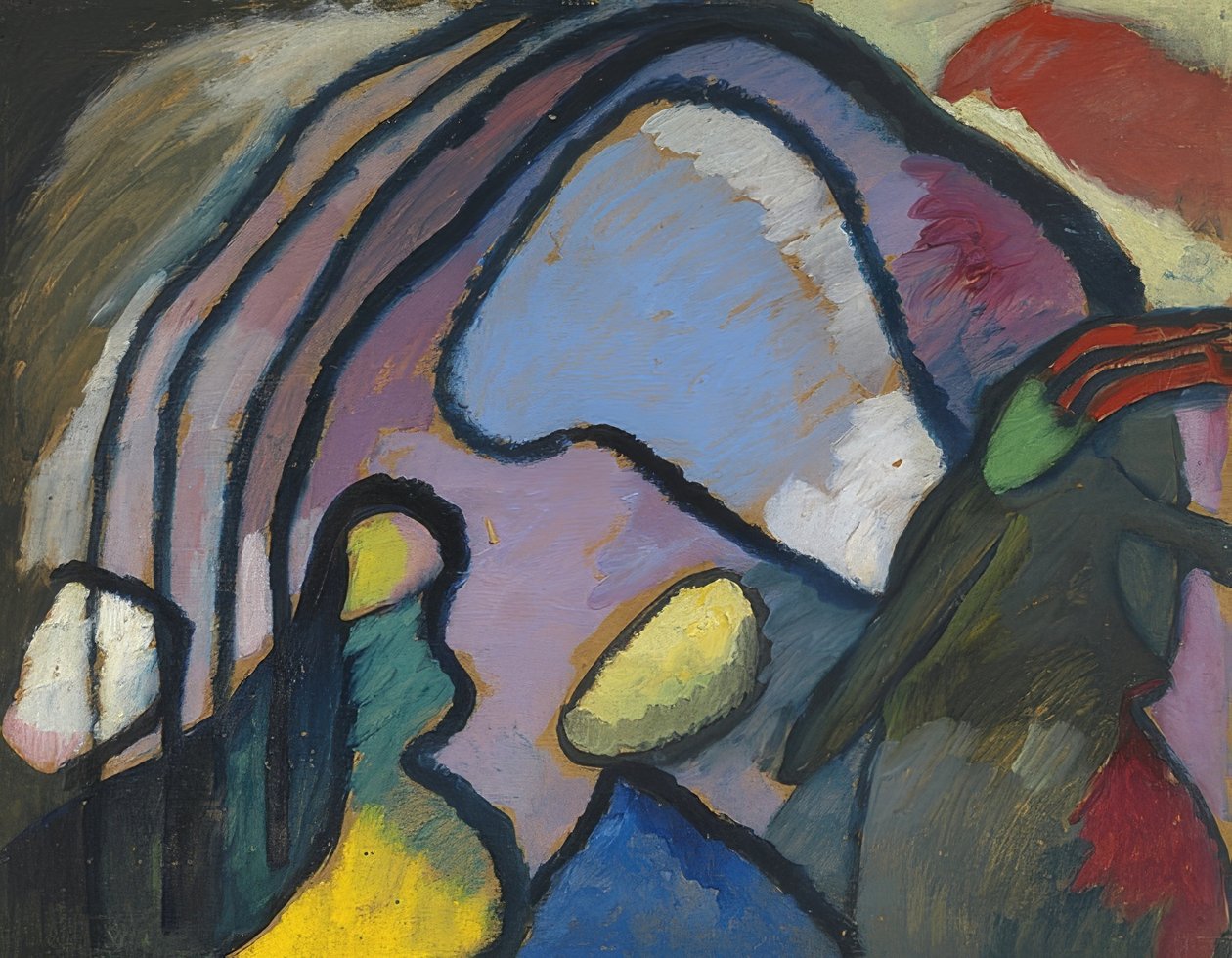 Estudo para improvisação 10 de 1910 de Wassily Kandinsky