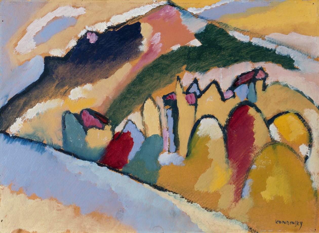 Estudo para "Outono I" de Wassily Kandinsky