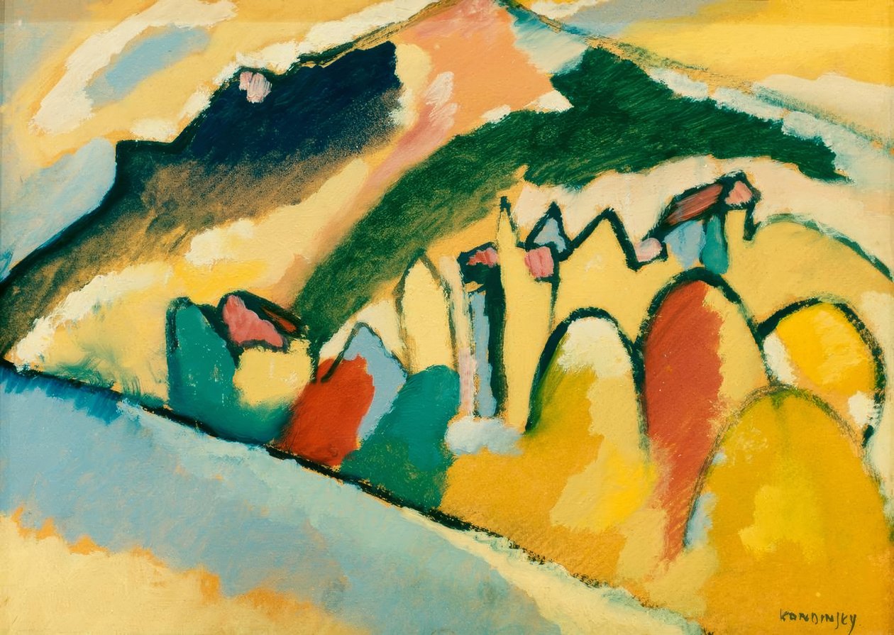 Estude no outono I de Wassily Kandinsky