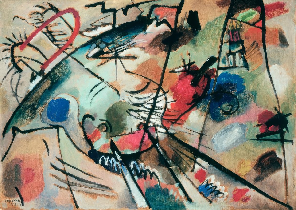 Estudo sobre Improvisação 24 de Wassily Kandinsky