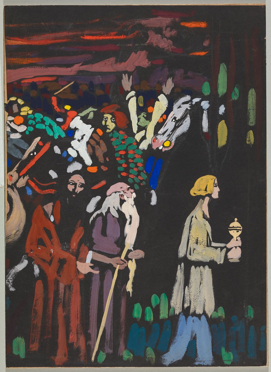 Estudo para «Pânico» de Wassily Kandinsky