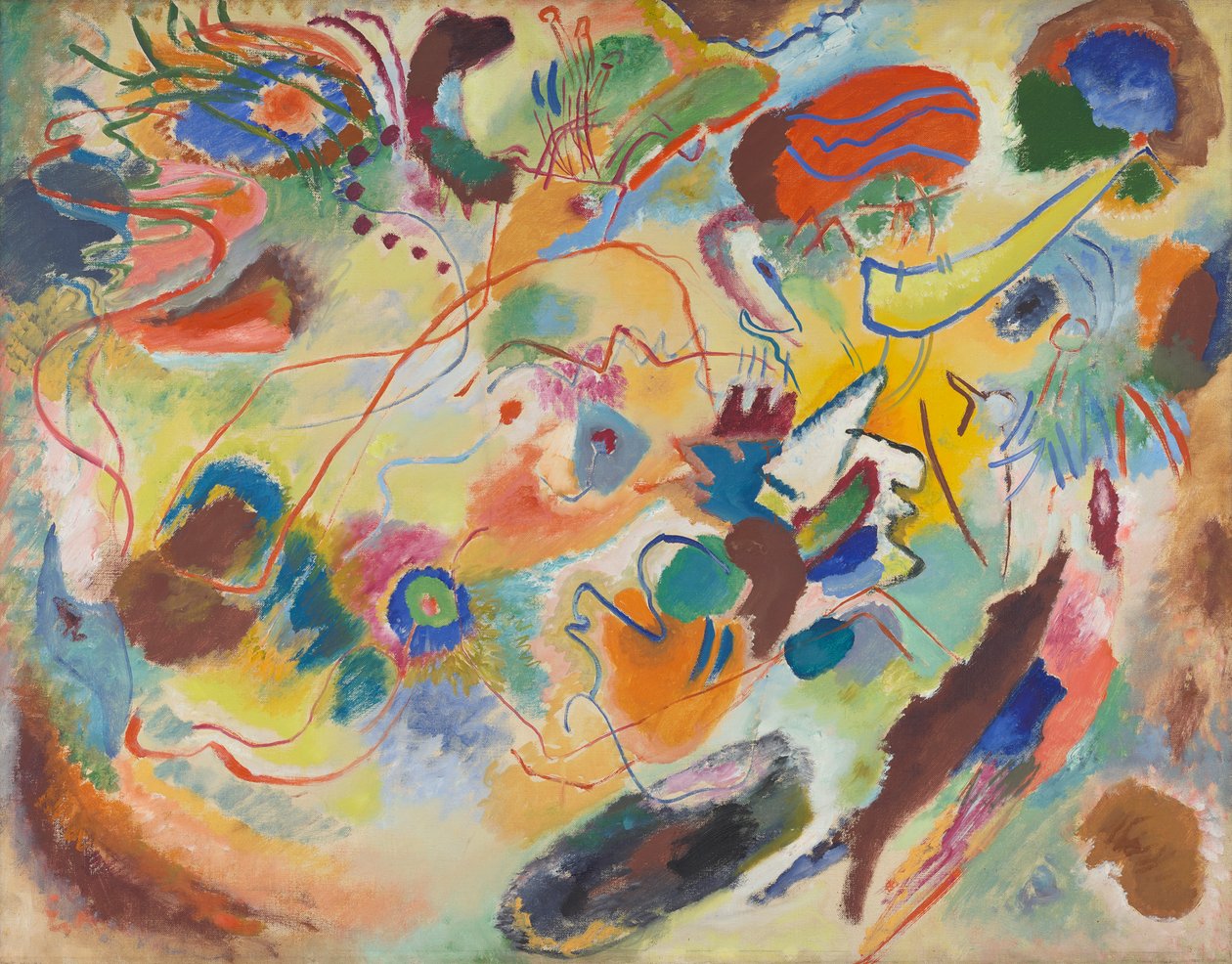 Estudo para Composição 7 de Wassily Kandinsky