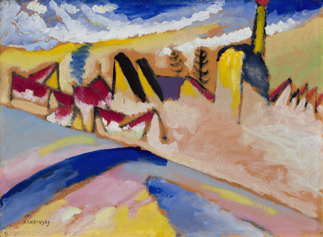 Estudo para o Inverno No. II, 1910-1911. de Wassily Kandinsky