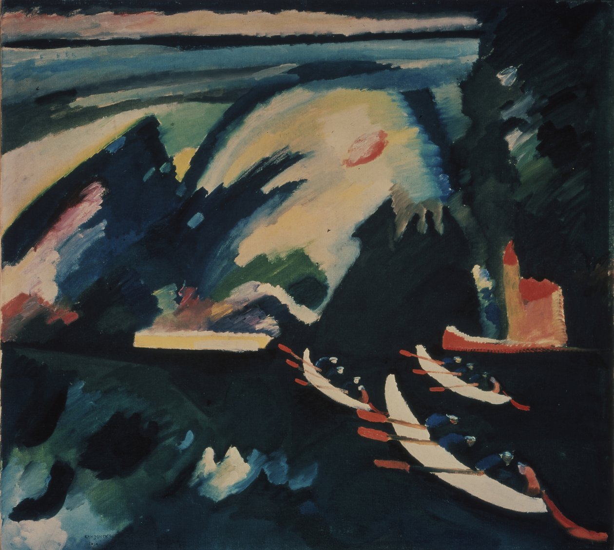 O lago, 1910 de Wassily Kandinsky