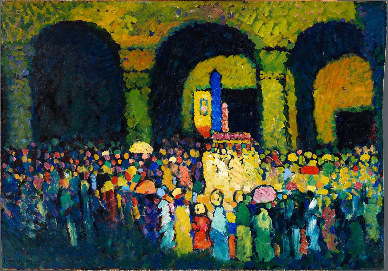 A Ludwigskirche em Munique (1908) de Wassily Kandinsky