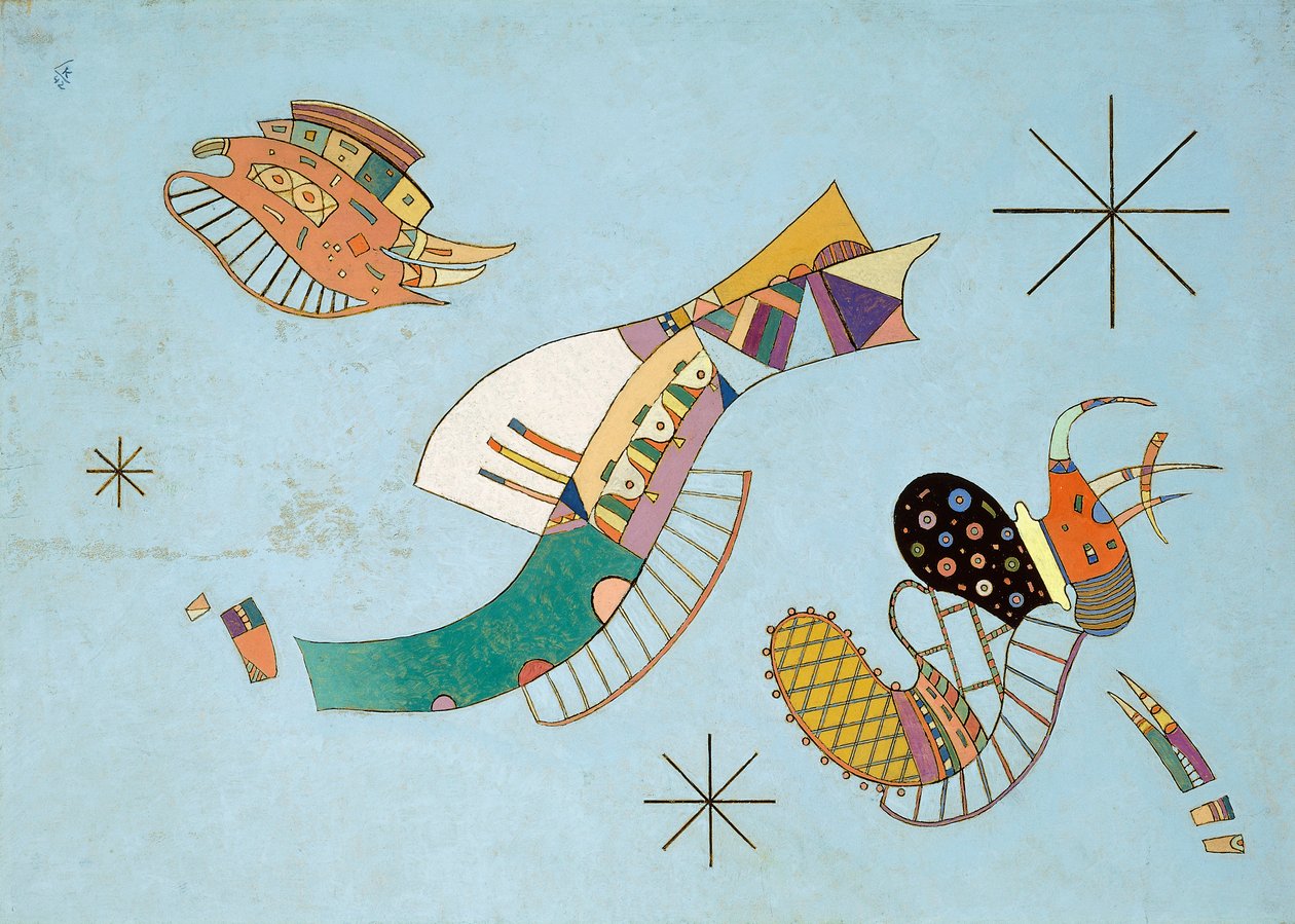 Três estrelas de Wassily Kandinsky