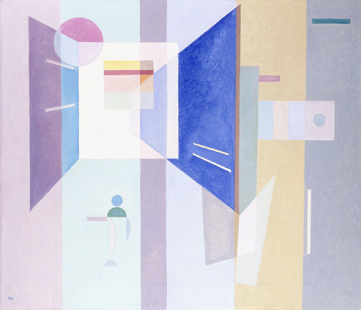 Para a direita - para a esquerda de Wassily Kandinsky
