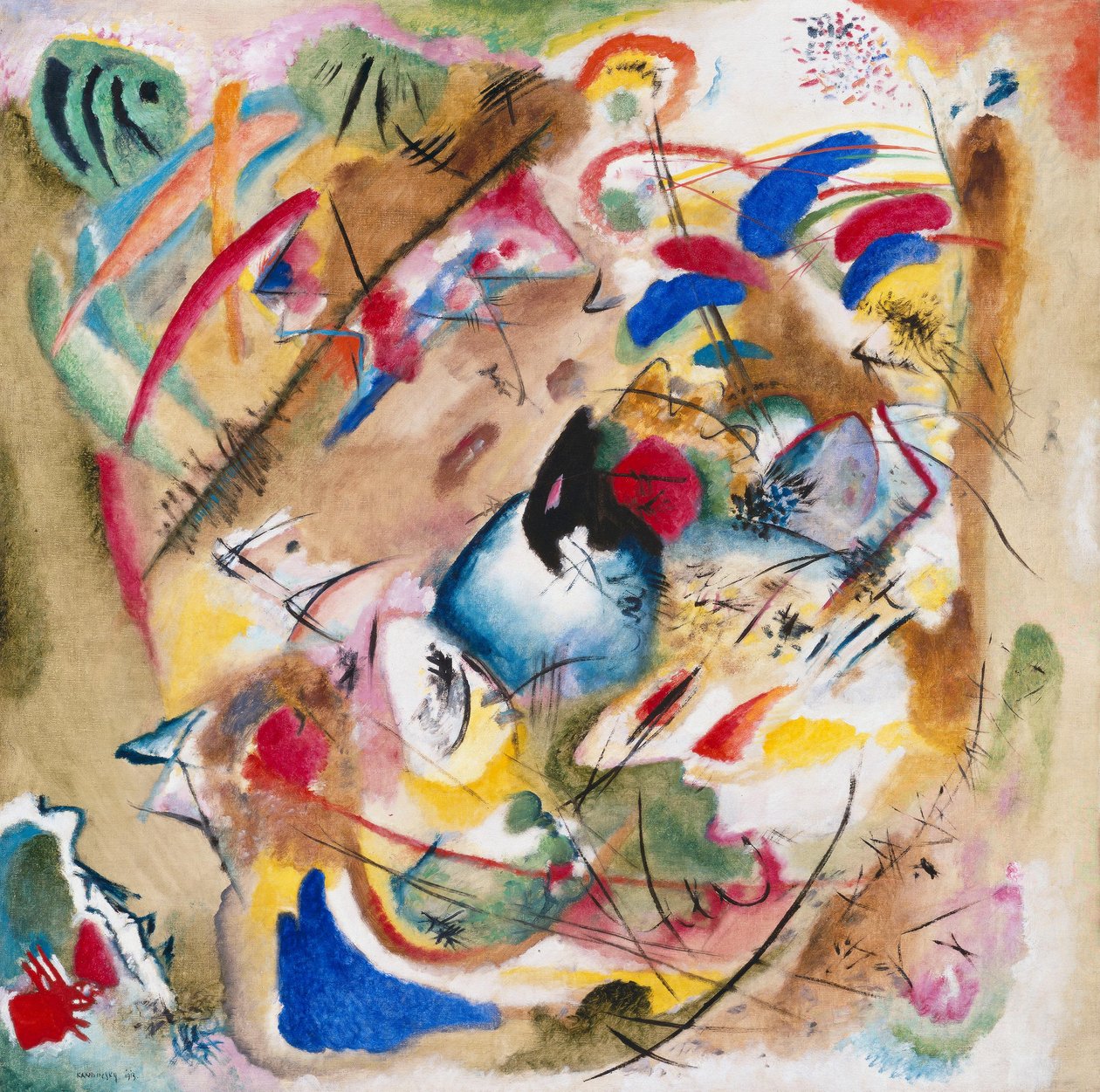 Improvisação sonhadora de Wassily Kandinsky
