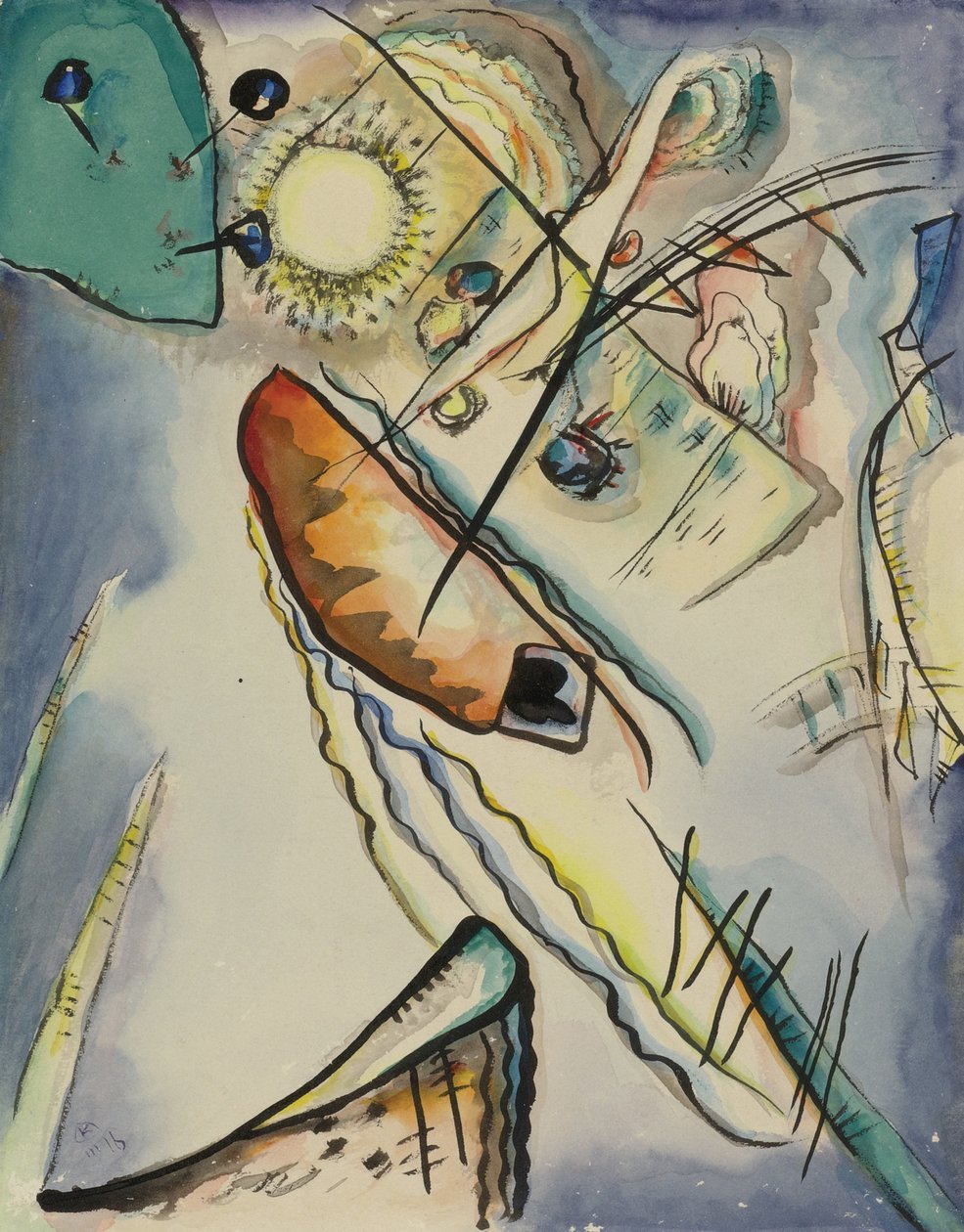 Sem título, 1916 de Wassily Kandinsky
