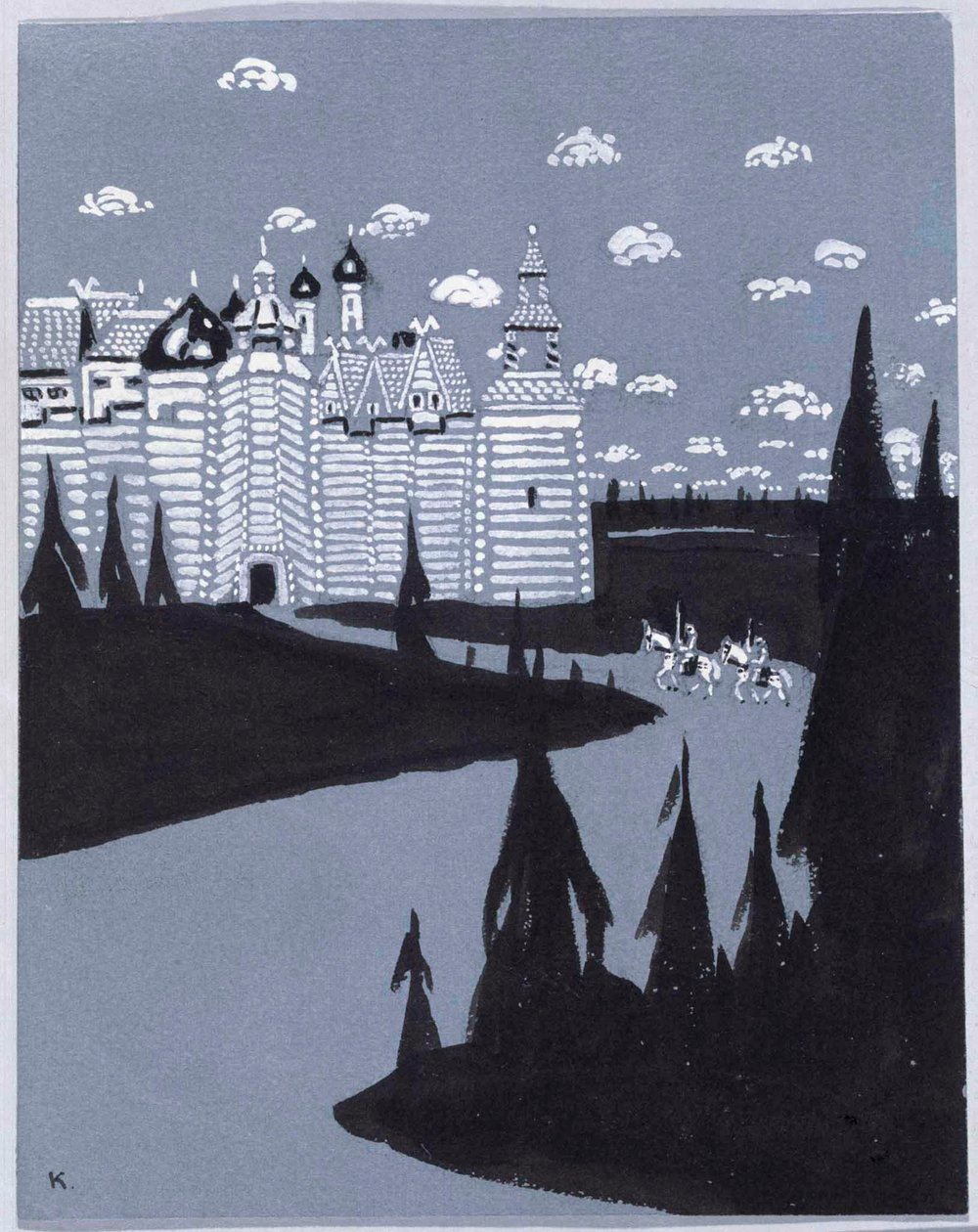 Diante da cidade de Wassily Kandinsky
