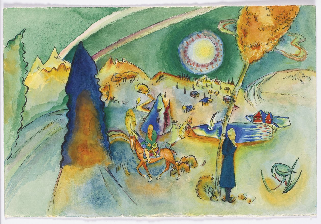 Aguarela para Poul Bjerre de Wassily Kandinsky