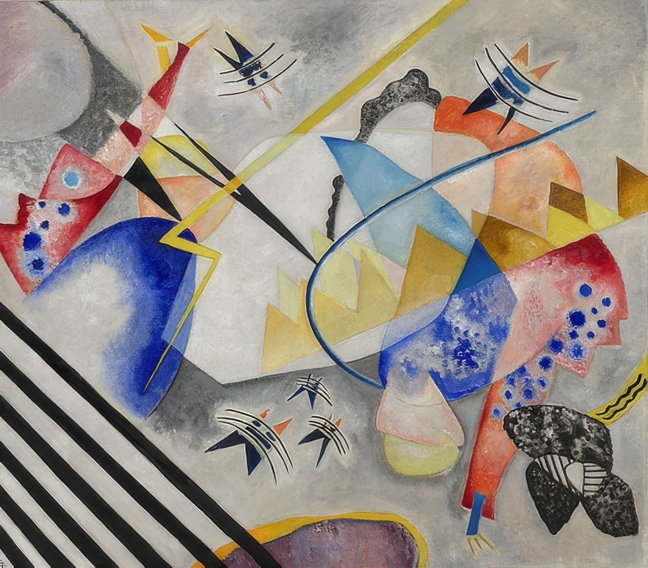 Centro branco. 1921 de Wassily Kandinsky