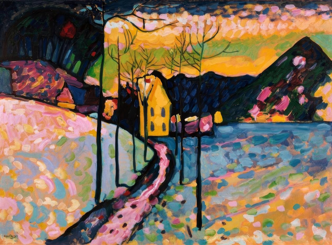 Inverno I - Kochel de Wassily Kandinsky