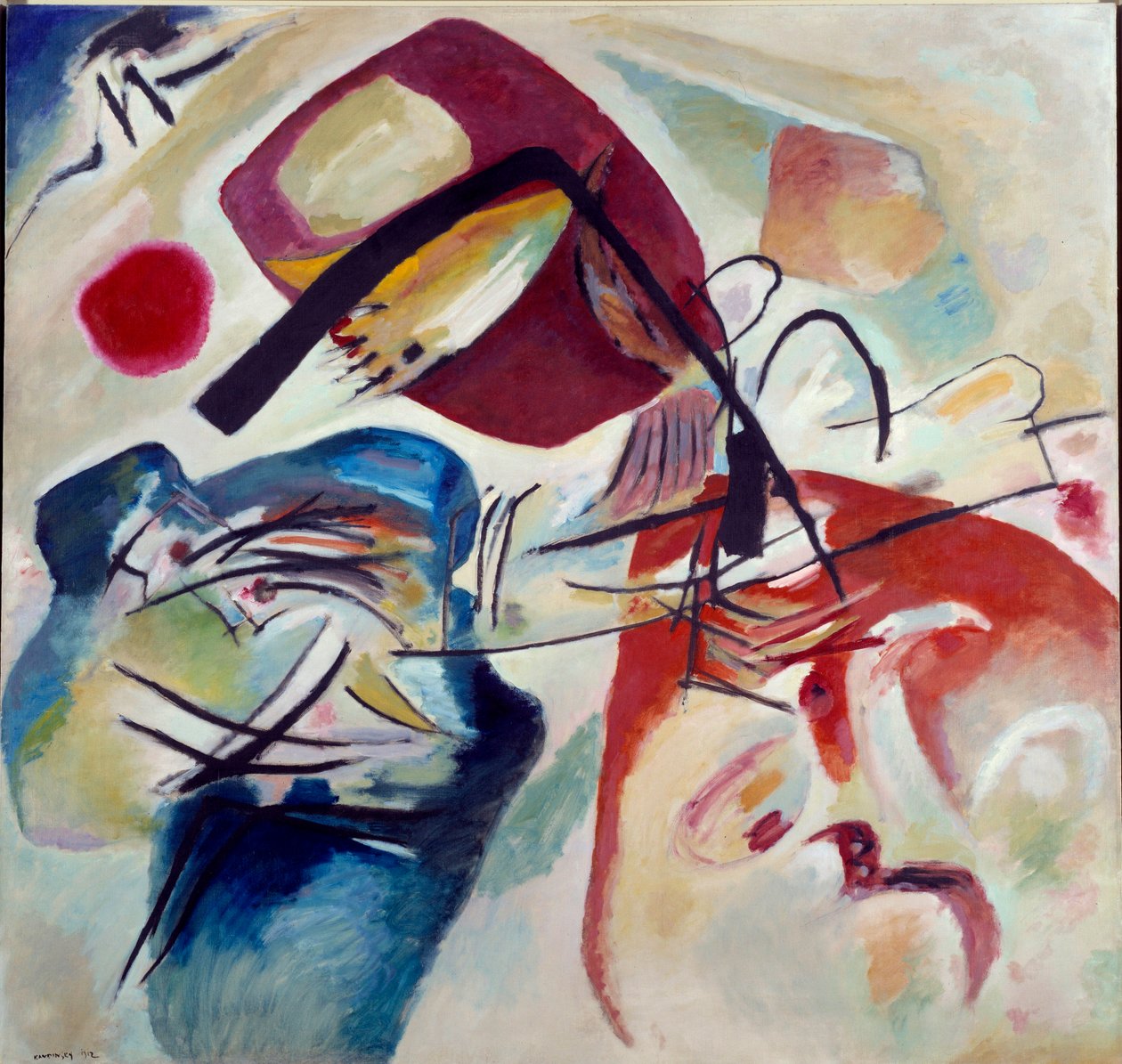 Com o arco preto de Wassily Kandinsky