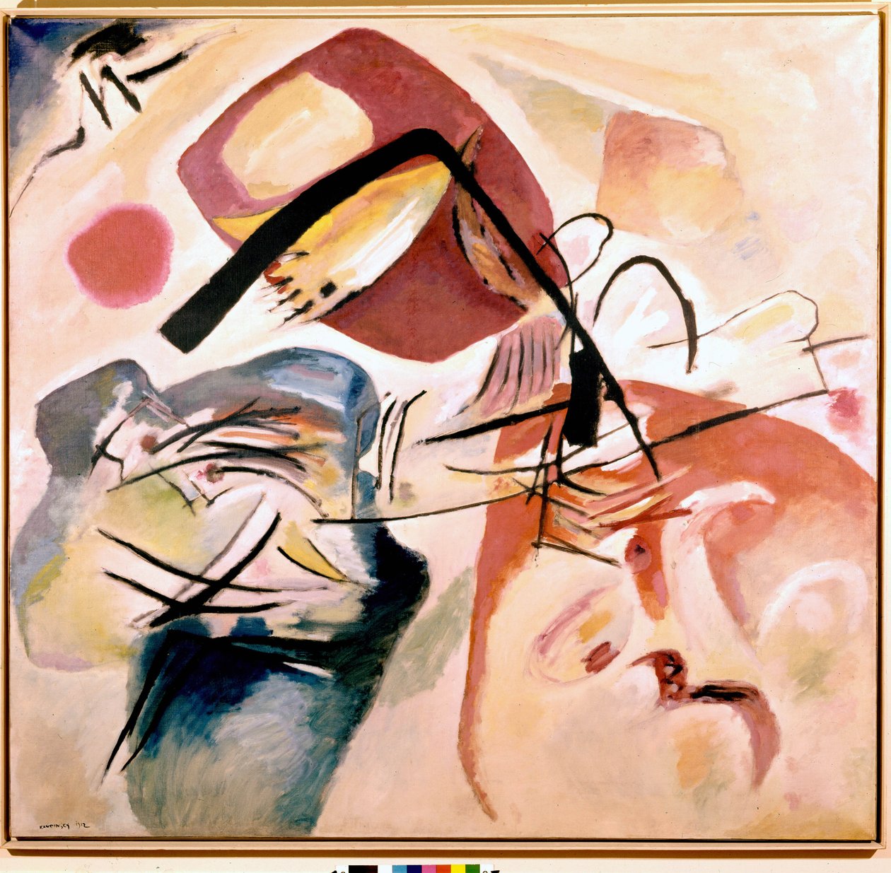 Com o arco preto de Wassily Kandinsky