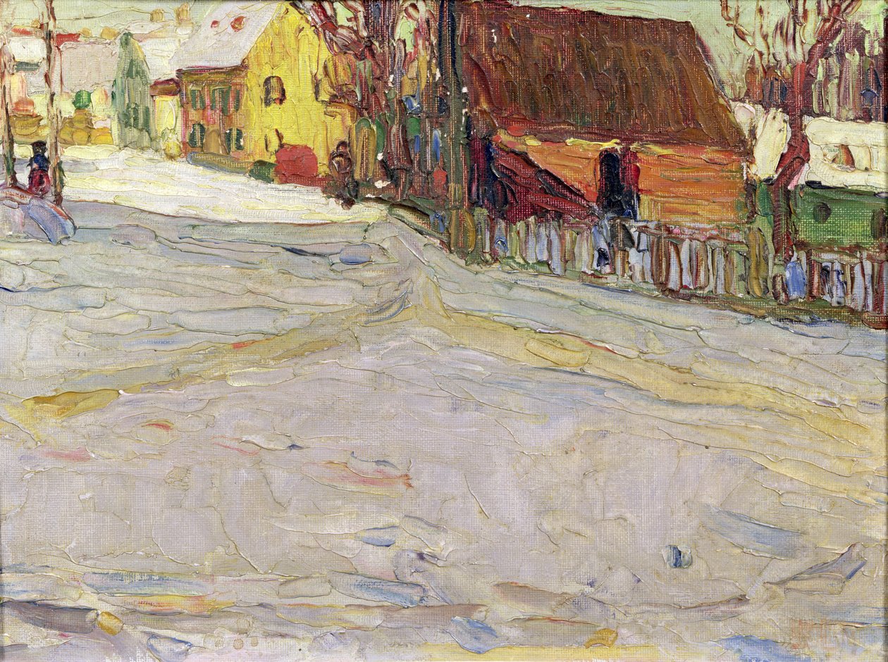 Paisagem da cidade (óleo sobre tela) de Wassily & Marc Franz (1880 1916) Kandinsky