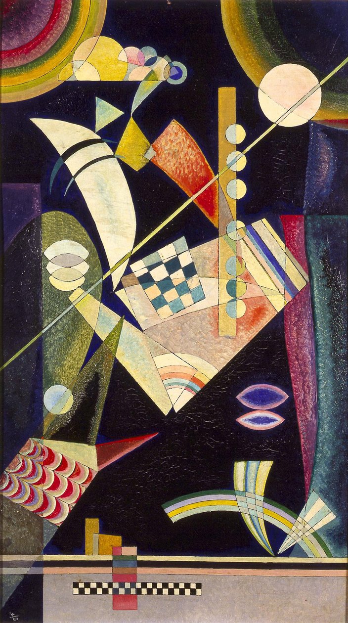 "Dureza afiada" Peinture de Vassily Kandinsky (ou Wassily Kandinski ou Kandinskij) de Wassily & Marc Franz (1880 1916) Kandinsky