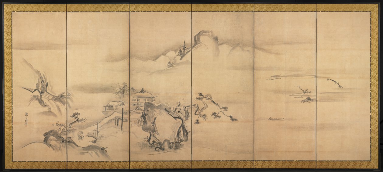 Oito vistas dos rios Xiao e Xiang de Watanabe Shiko