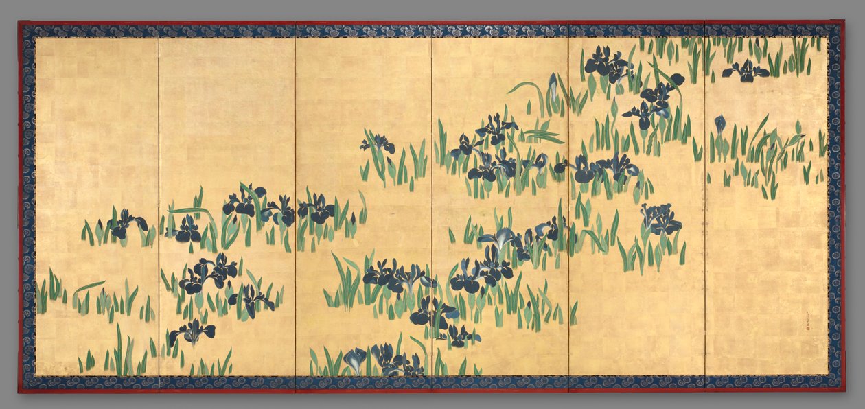 Íris, anos 1700. de Watanabe Shiko