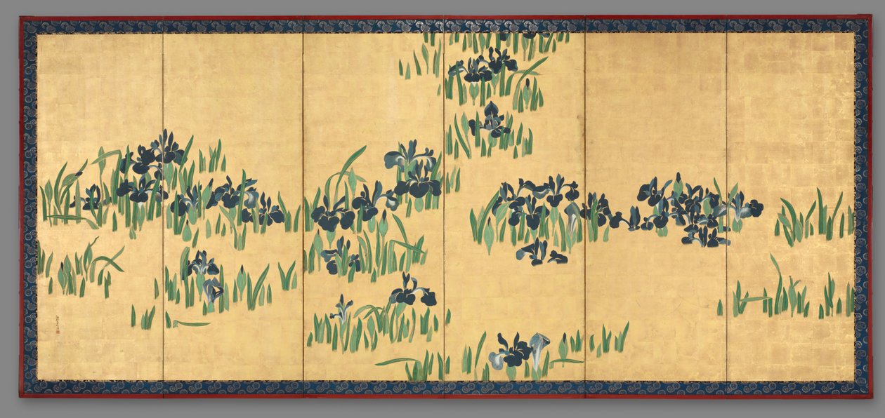 Íris, anos 1700. de Watanabe Shiko