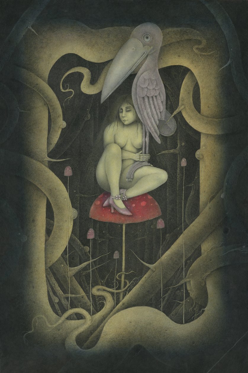 UM PÁSSARO NA MÃO, 2007 (técnica mista) de Wayne Anderson