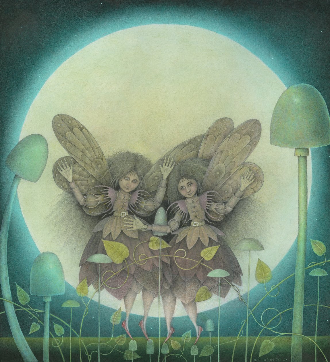 Fadas dançantes, 2011 (técnica mista) de Wayne Anderson