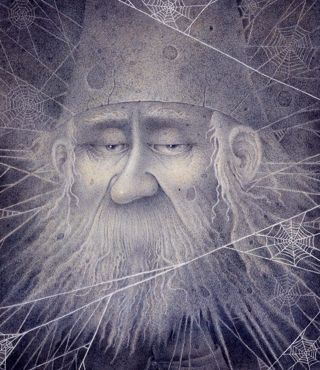 Merlin transformado em pedra, 2000 (técnica mista) de Wayne Anderson