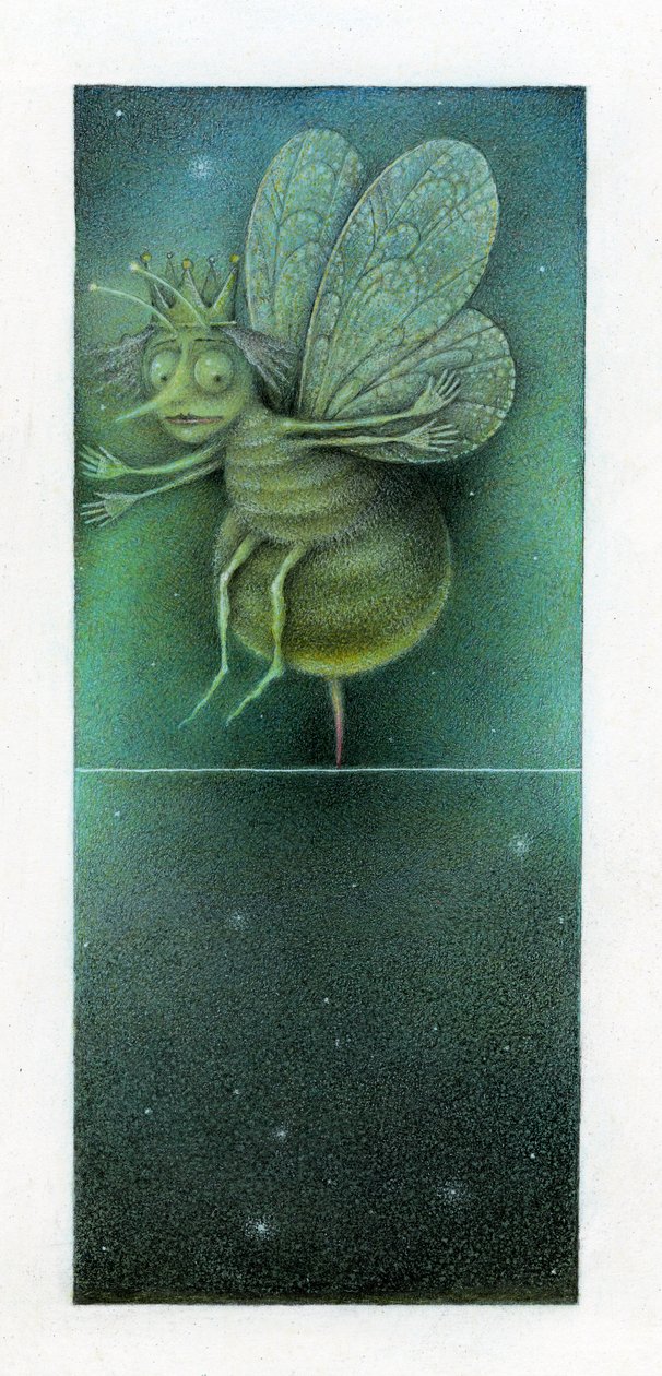 Queen Bee, 2003 (técnica mista sobre cartão) de Wayne Anderson