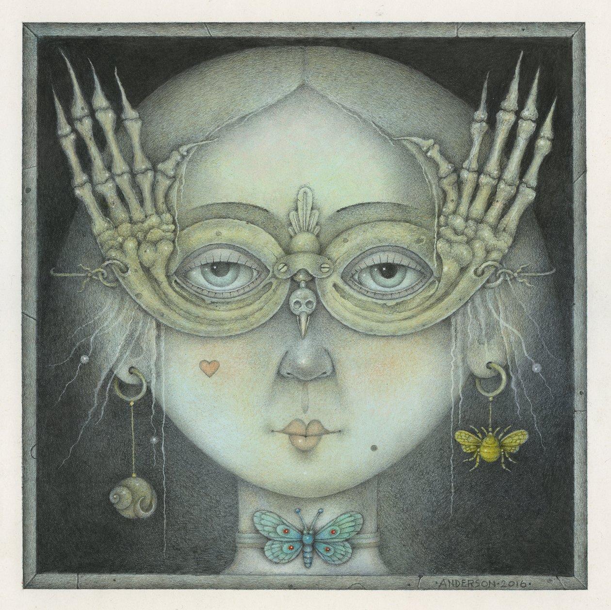 O Baile de Máscaras, 2016 (técnica mista) de Wayne Anderson