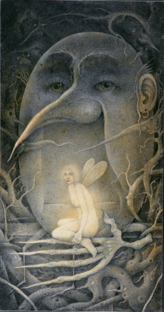 Ameaçar o Humpty Dumpty e a Fada. "Se hoje fores ao bosque..." de Wayne Anderson