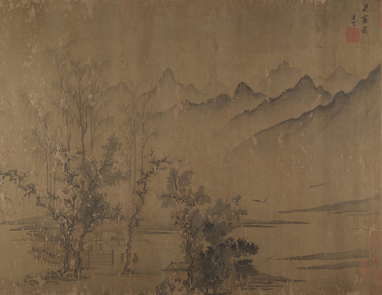 Rosy Sunset, século XVI. de Wen Tong