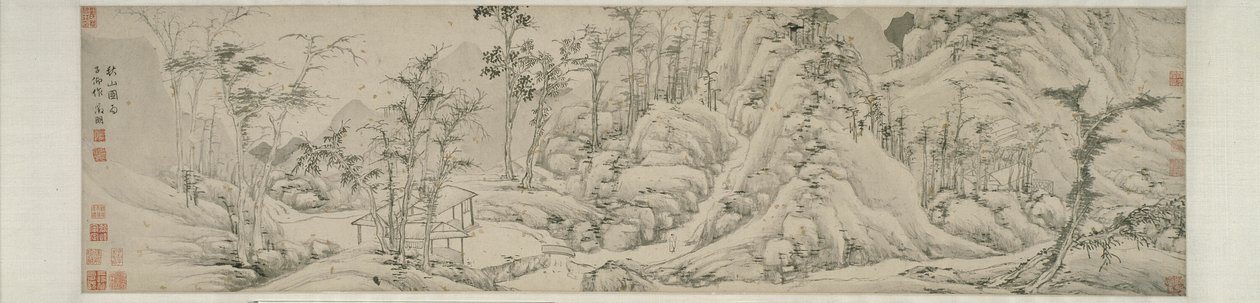 Montanhas de outono 秋山圖 de Wen Zhengming