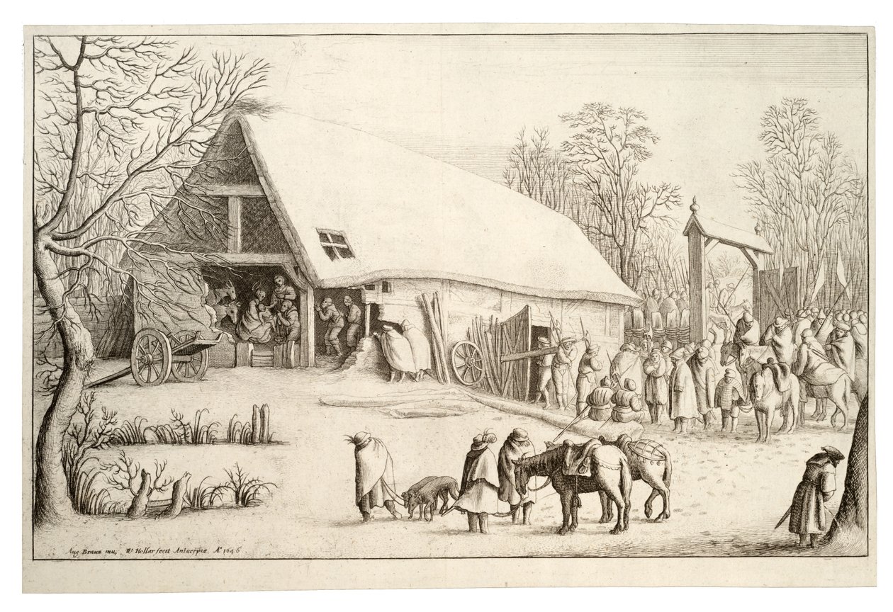 Adoração dos reis de Wenceslaus Hollar