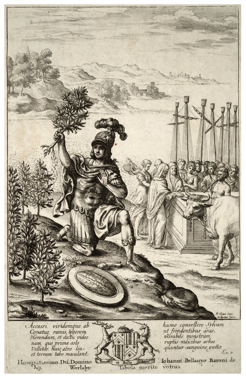 Aeneas terras na Trácia. Estado 2 de Wenceslaus Hollar