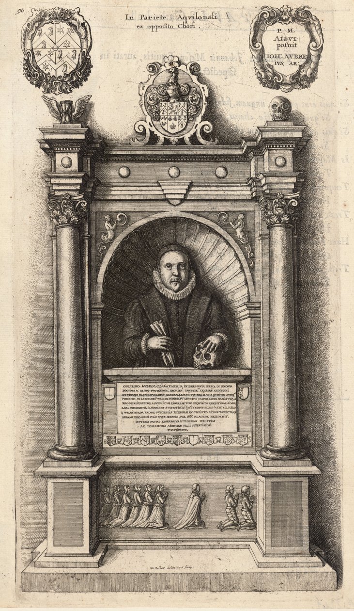 Aubrey (monumento). Estado 1 de Wenceslaus Hollar