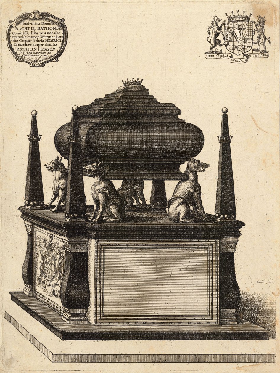 Bourchier (monumento). Estado 1 de Wenceslaus Hollar