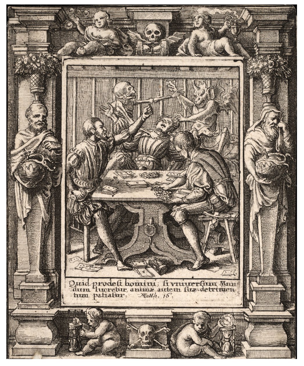 Gamesters de Wenceslaus Hollar